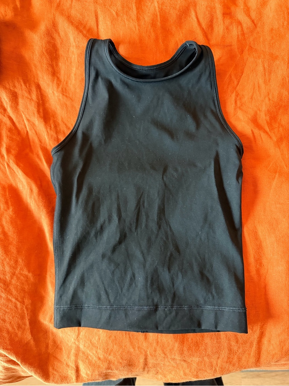 Everlane Black Ribbed Tank Top - High Neck